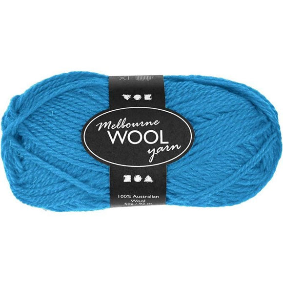 Melbourne Yarn, L: 92 M, 1X50G, Light Blue