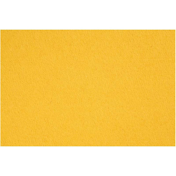 Craft Felt, 42X60 Cm, 3 Mm, Yellow, 1 Sheet