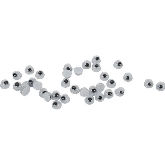 Googly Eyes, D: 4 Mm, 100 Pcs