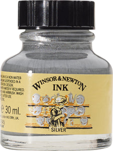 Winsor & Newton Drawing Ink 30Ml Silver