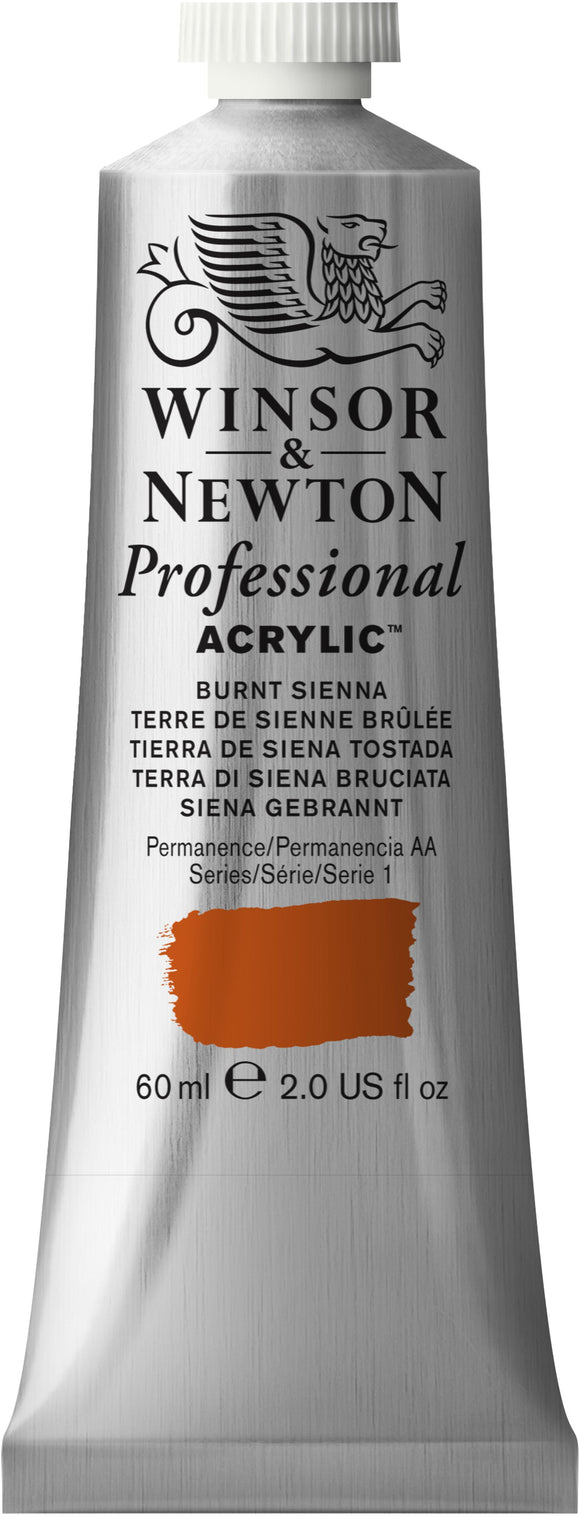 Winsor & Newton Professional Acrylic Colour 60Ml Burnt Sienna