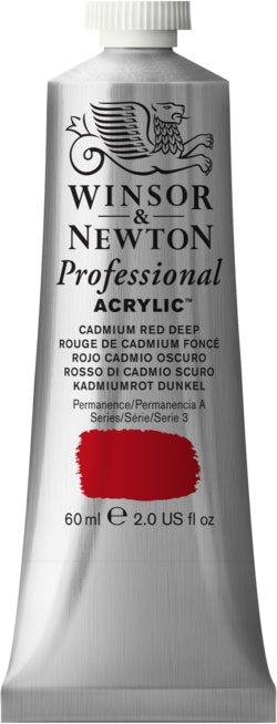 Winsor & Newton Artist Acrylic Colour 60Ml Cadmium Red Deep