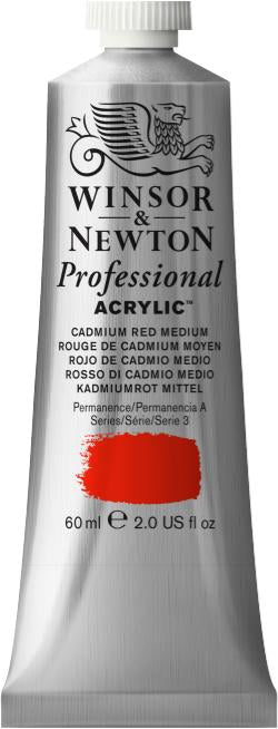 Winsor & Newton Artist Acrylic Colour 60Ml Cadmium Red Medium