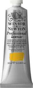 Winsor & Newton Artist Acrylic Colour 60Ml Cadmium Yellow Medium