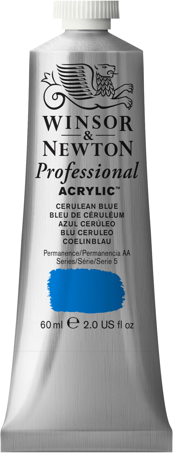 Winsor & Newton Professional Acrylic Colour 60Ml Cerulean Blue