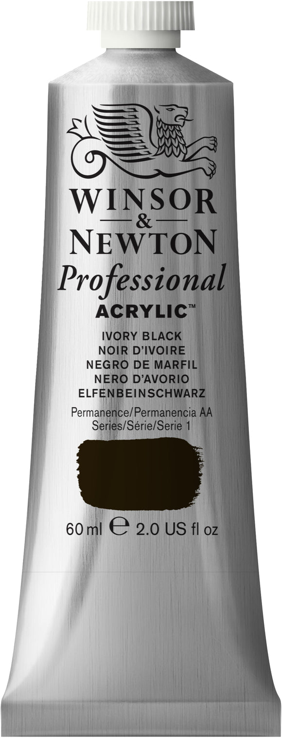 Winsor & Newton Professional Acrylic 60Ml Ivory Black