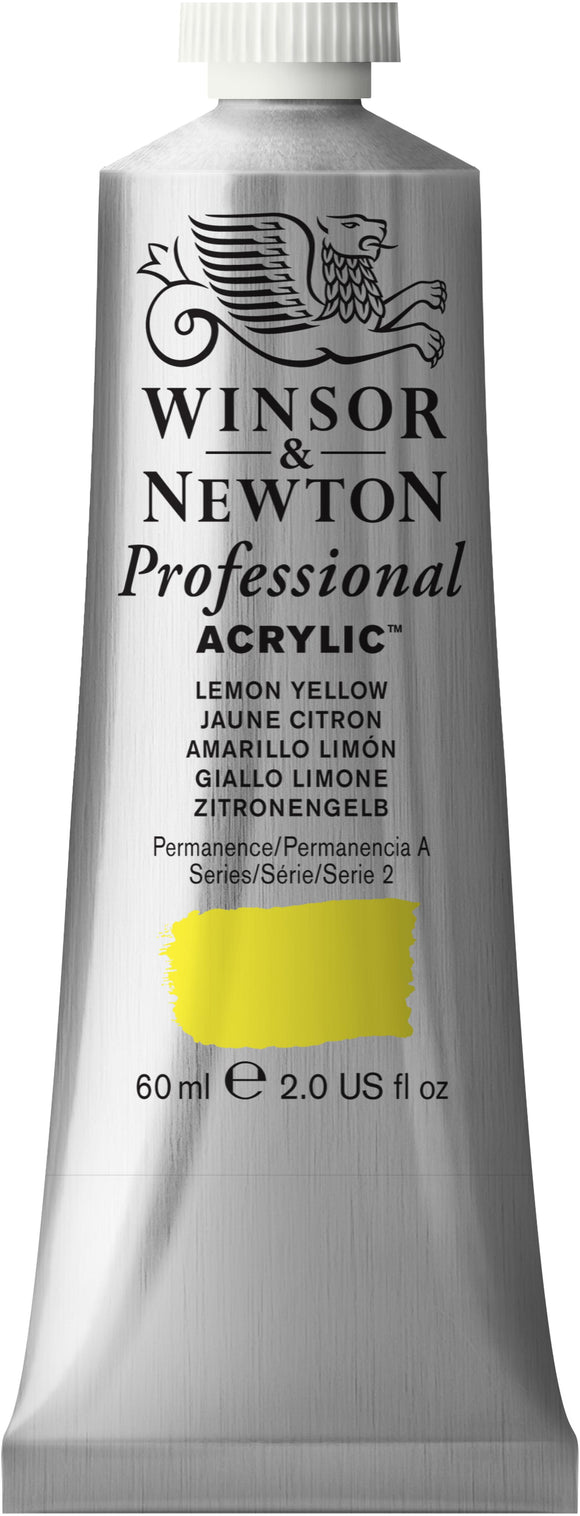 Winsor & Newton Professional Acrylic 60Ml Lemon Yellow