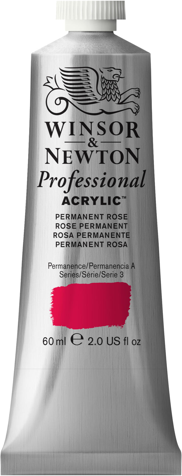 Winsor & Newton Professional Acrylic 60Ml Permanent Rose Quinacrodone