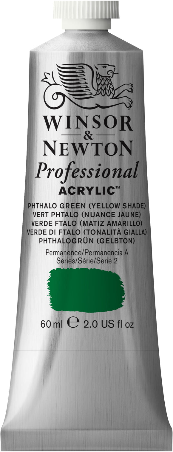 Winsor & Newton Professional Acrylic 60Ml Phthalo Green Yellow Shade
