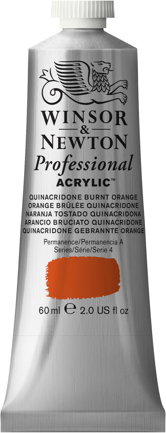 Winsor & Newton Professional Acrylic 60Ml Quinacridone Bright Orange