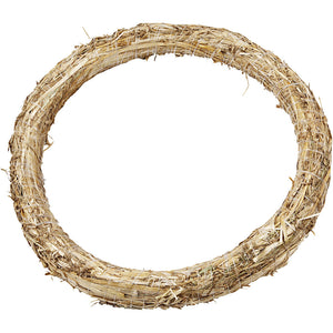 Straw Wreath, D: 35 Cm, Thickness 3 Cm, 1Pc