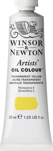 Winsor & Newton Artists Oil Color Transparent Yellow 37Ml
