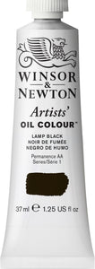 Winsor & Newton Artists Oil Color Lamp Black 37Ml
