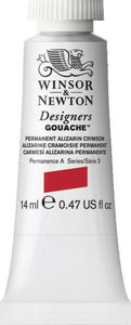 Winsor & Newton Gouache Permanent Alizarin Crimson 14Ml