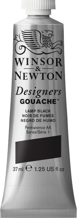 Winsor & Newton Designers Gouache 37Ml Tbe Lamp Black