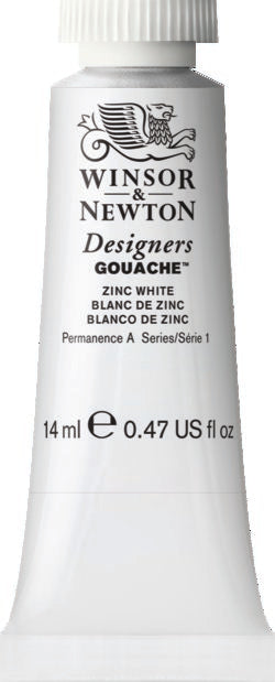 Winsor And Newton Designers Gouache Tube 14Ml Zinc White
