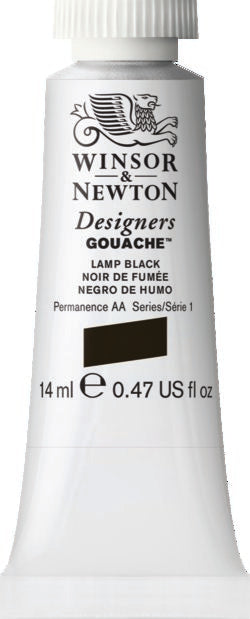 Winsor & Newton Gouache Lamp Black 14Ml