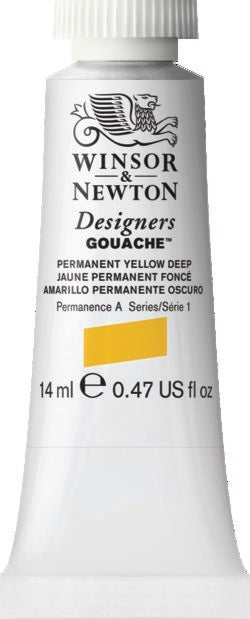 Winsor & Newton Gouache Permanent Yellow Deep 14Ml
