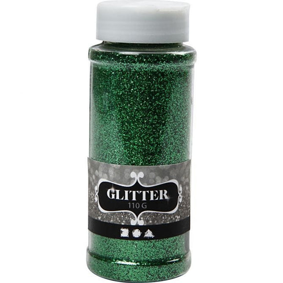 Glitter, Green, 110 G, 1 Tub