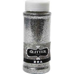 Glitter, Silver, 110 G, 1 Tub