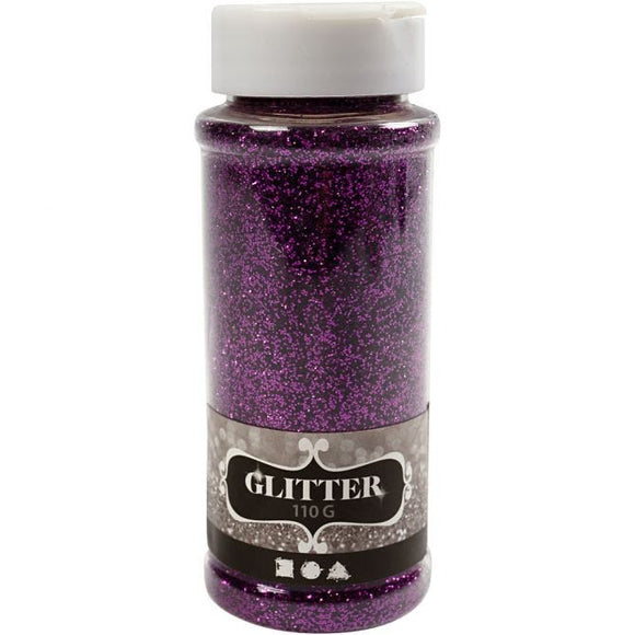 Glitter, Purple, 110 G, 1 Tub