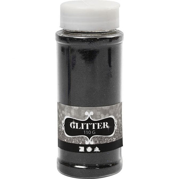 Glitter, Black, 110 G, 1 Tub