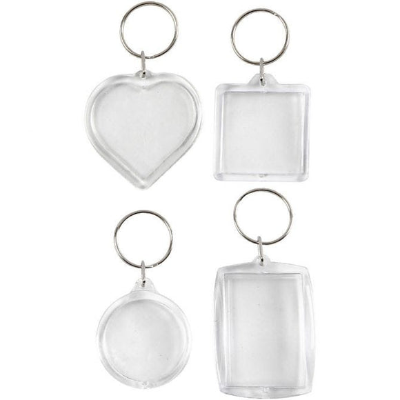 Key Rings, Size 40-50 Mm, 4Pcs