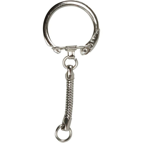 Key Chain, D: 2.3 Cm, L: 6 Cm, 25 Pcs