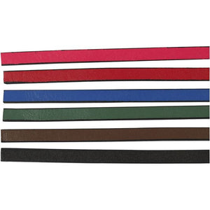 Faux Leather Belt, W: 10 Mm, 3 Mm, Assorted Colours, 1 M, 6 Pack