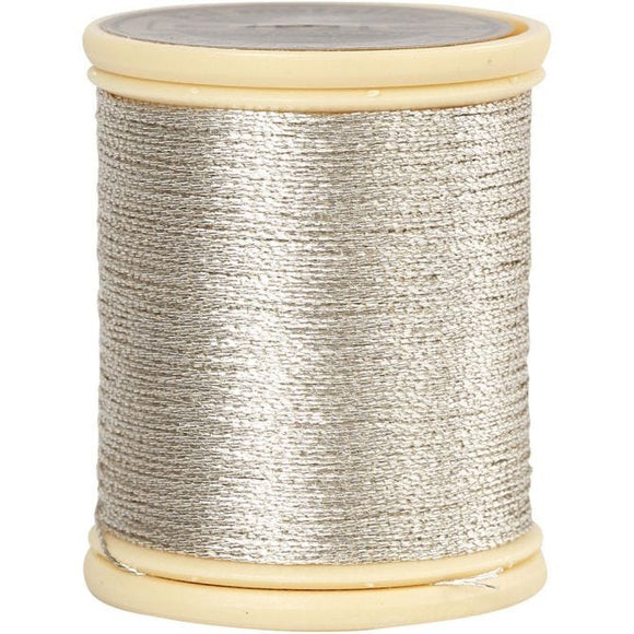 Dmc Metallic Thread, Thickness 0.36 Mm, Silver, 40M, 1 Roll