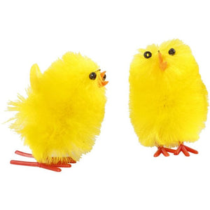 Easter Chicks, H: 30 Mm, Yellow, 12 Assorted