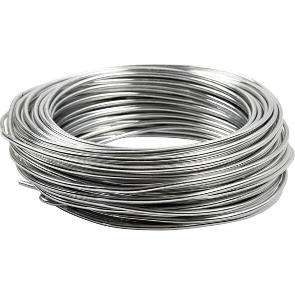 Aluminium Wire, Round, 3 Mm, Silver, 29 M, 1 Roll