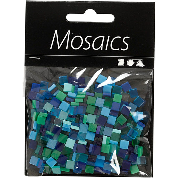 Mini Mosaic, 5X5 Mm, 2 Mm, Blue/Green Harmony, 25 G, 1 Pack