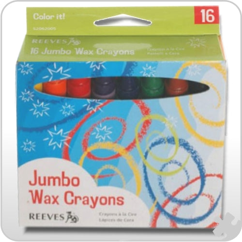 Reeves 16 Jumbo Wax Crayons Colour It