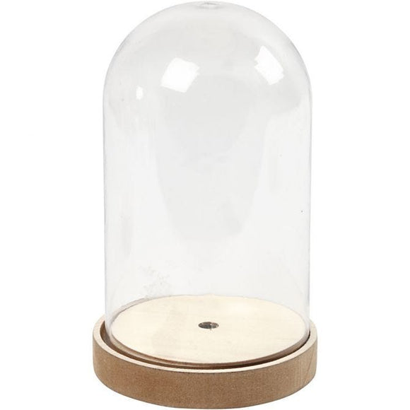 Bell On A Wooden Stand, H: 18 Cm, 11 Cm, 1 Pack