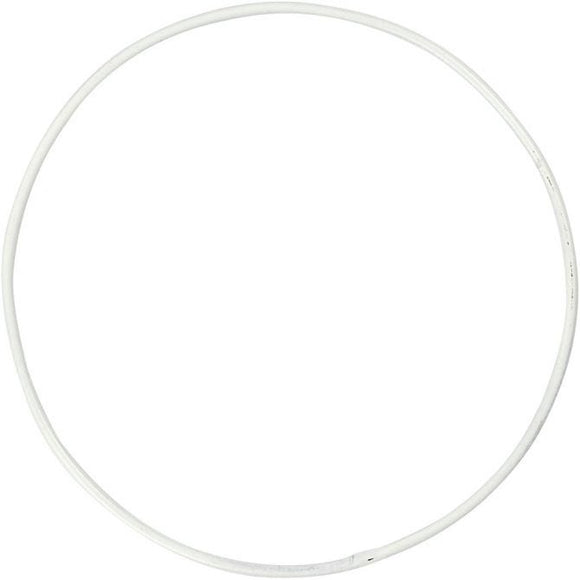 Metal Wire Ring, Circle, D: 10 Cm, Thickness 2 Mm,