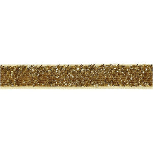 Decorative Ribbon, W: 10 Mm, Gold, Copenhagen, 5M, 1 Roll