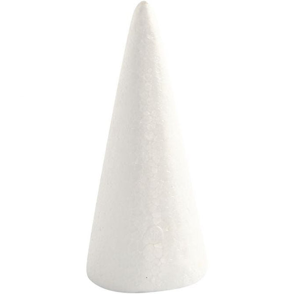 Cone,Polystyrene, H: 14.5 Cm, D: 6 Cm, Pack Of 5