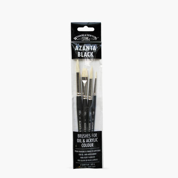 Winsor & Newton Azanta Black Brush, Pack Of 4