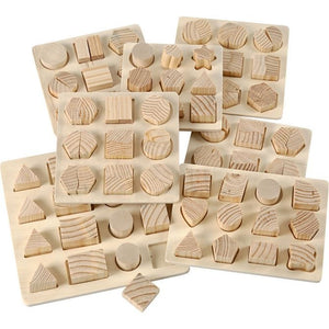 Jigsaw Puzzle, 12.5X12.5-19.5X19.5 Cm, Plywood, 7 Pc