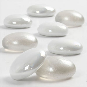 Glass Deco, 18-20 Mm, White, 370 G, 1 Pack