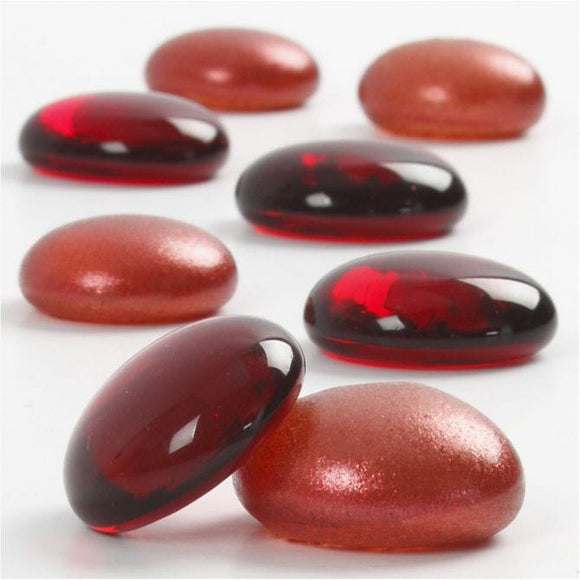 Glass Deco, 18-20 Mm, Red, 370 G, 1 Pack