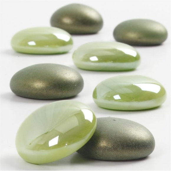 Glass Deco, 18-20 Mm, Green, 370 G, 1 Pack