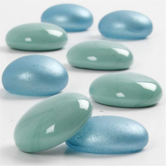 Glass Deco, 18-20 Mm, Turquoise 370 G, 1 Pack