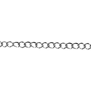 Chain, W: 3 Mm, Silver-Plated, 2 M, 1 Pc