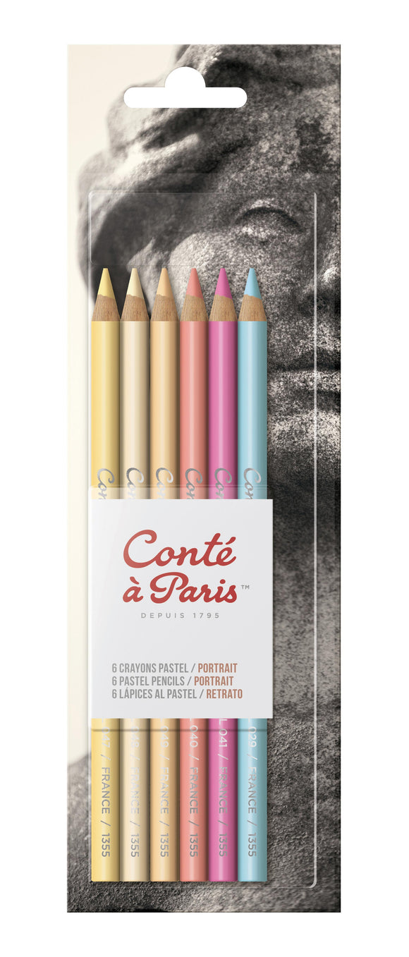Conte A Paris Blister X6 Pastel Pencils Portrait