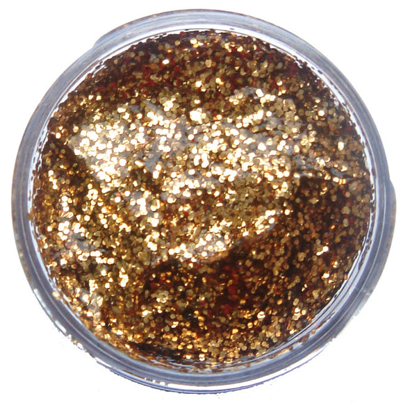 Snazaroo Glitter Gel 12Ml Pot Red Gold