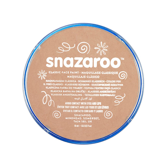 Snazaroo Classic Face Paint 18Ml Pot Barely Beige
