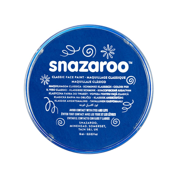 Snazaroo Classic Face Paint 18Ml Pot Royal Blue