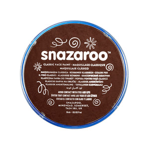 Snazaroo Classic Face Paint 18Ml Pot Dark Brown